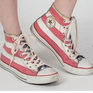 Vintage converse all star American flag high top sneakers